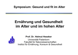 Vortrag Prof. Dr. Heseker