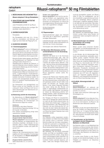 Riluzol-ratiopharm® 50 mg Filmtabletten