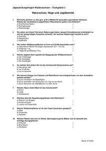 FG 3 Naturschutz Jagdbetrieb Prüfungsfragen 2005
