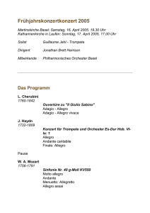 Programm - Philharmonisches Orchester Basel