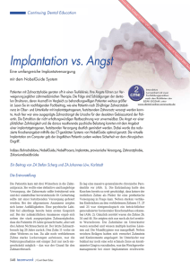 Implantation vs. Angst - Zahnarztpraxis Dr. Stefan Scherg