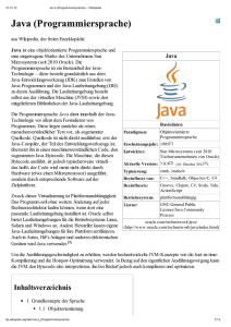 Java (Programmiersprache)