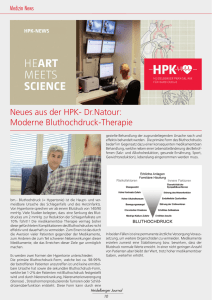 Neues aus der HPK- Dr.Natour: Moderne Bluthochdruck