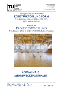 KONSTRUKTION UND FORM PROJEKTENTWICKLUNG