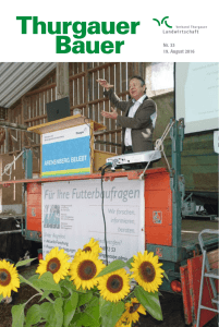 Nr. 33 19. August 2016 - Verband Thurgauer Landwirtschaft