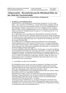 Klimawandel – Herausforderung für Rheinland