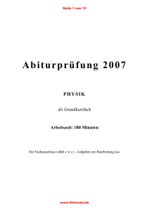 Abiturprüfung 2007