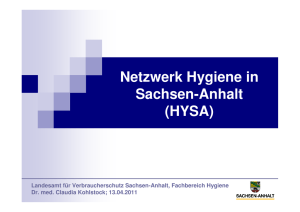 Netzwerk Hygiene in Sachsen-Anhalt (HYSA)