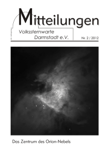 Astronomischer Kalender - Volkssternwarte Darmstadt eV