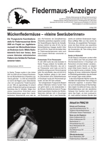 Fledermaus-Anzeiger - Stiftung Fledermausschutz