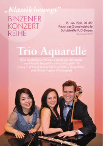 Trio Aquarelle - Klassik bewegt