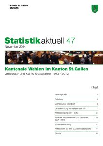 Kantonale Wahlen 1972-2012 (Statistik aktuell Nr. 47