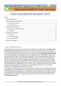 Exkursionsbericht Bauland 2016