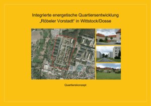 Wittstock/Dosse - Energetisches Quartierskonzept Röbeler Vorstadt