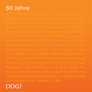 50 Jahre DDG - Deutsche Diabetes Gesellschaft