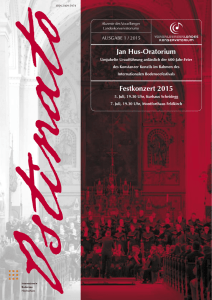 Jan Hus-Oratorium Festkonzert 2015