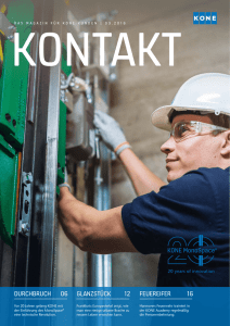 KONTAKT 03-2016 Kundenmagazin als PDF downloaden