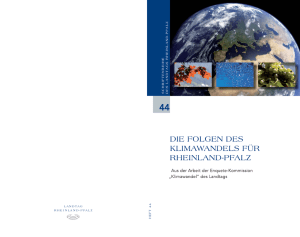 Enquete-Kommission „Klimawandel“ - Landtag Rheinland