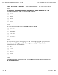 Teil 1: Technische Kenntnisse Amateurfunkzeugnis Klasse A 51