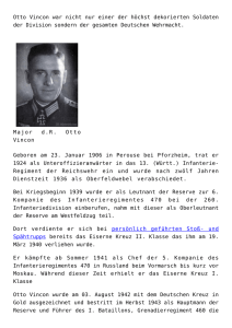 Major Otto Vincon - Geschichte der 260. Infanteriedivision