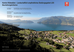 Kanton Nidwalden - Landschaftlich empfindliches Siedlungsgebiet