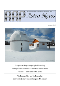 AAP Astro-News 4/2005 - Sternwarte Bieselsberg