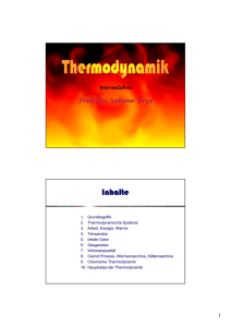 2 Die Hauptsätze der Thermodynamik