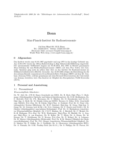 Jahresbericht 2000 - Max Planck Institut für Radioastronomie