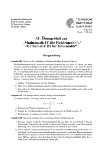 11. Übungsblatt zur „Mathematik IV für - Mathematik@TU