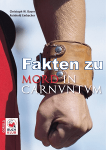 Fakten zu Mord in Carnuntum - Lesen in Tirol
