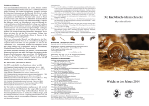 Knoblauch-Glanzschnecke - Mollusca in Deutschland