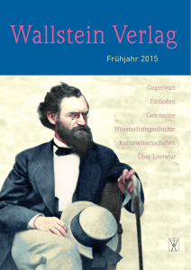 Frühjahr 2015 - Wallstein Verlag