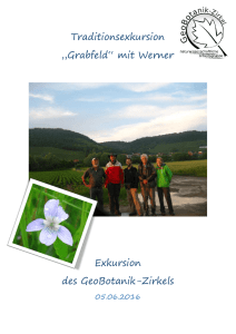 Traditionsexkursion „Grabfeld“ mit Werner - GeoBotanik