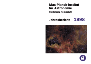 MPIA - Jahresbericht 1998 - Max-Planck