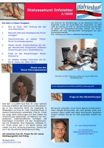 Dialyseshunt-Newsletter Nr 2