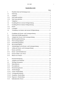 Kosten- und Leistungsrechnung