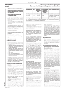 Azithromycin-ratiopharm® 200 mg/5 ml Pulver zur Herstellung einer