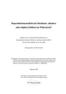 säkulare und religiöse Ethiken im Widerstreit?