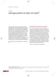 Zahngesundheit im Alter mit Xylit?