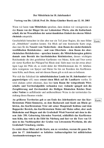 Der Mittelrhein im 18. Jahrhundert.
