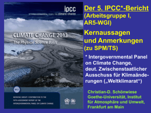 IPCC-AR5-WGI (2013/14): Anmerkungen