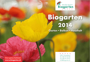 Biogarten - Gartenfreunde.ch