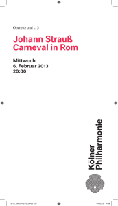 Johann Strauß Carneval in Rom