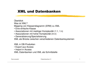 XML und Datenbanken