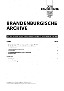 14 (1999) - Brandenburgisches Landeshauptarchiv