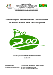 Pro Zoo - Endbericht - Verbrauchergesundheit