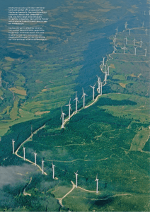 Windturbinen sind weit über 100 Meter hoch und werden oft an