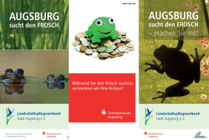 AUGSBURG sucht den FROSCH