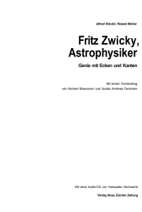 Fritz Zwicky, Astrophysiker
