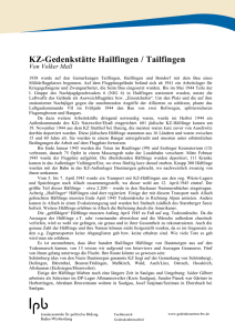 KZ-Gedenkstätte Hailfingen / Tailfingen